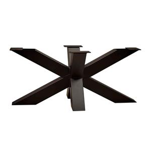 Furniture Legs Europe Stalen matrix zwart spinpoot 90 bij 60 cm en hoogte 40 cm (6 x 6 cm)