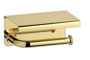 Plieger Roma wc-rolhouder met plateau goud