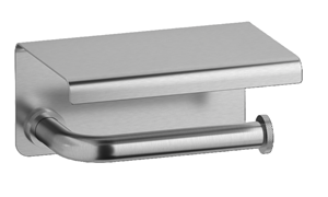 Plieger Roma wc-rolhouder met plateau chroom geborsteld