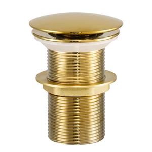 Comad afvoerplug met clicksysteem goud glans
