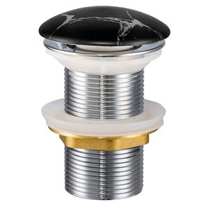 Comad afvoerplug met clicksysteem zwart marmer