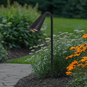 LINDBY Sorvete grondspies lamp, zwart, aluminium, hoogte 62cm