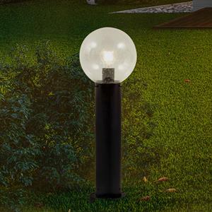 LINDBY sokkellamp Dangan, helder, hoogte 60 cm, glas, metaal