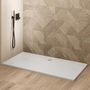 Saniclear Modo douchebak 170x100cm met stone finish wit