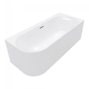 Villeroy & Boch Loop & friends hoekbad - 170x75cm - hoek rechts - acryl Stone white mat uba170lof9cr00v-rw