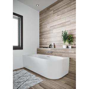 Riho Desire Corner Bad - links - acryl - 170x77 - mat wit B156001105