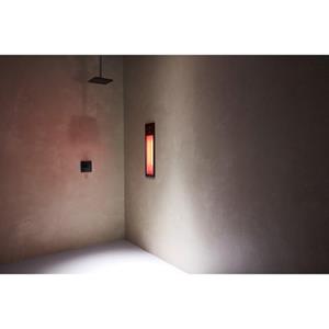 Sunshower Pure Black infrarood inbouwapparaat 19.9x61.9x10cm half body 1250watt zwart/aluminium inclusief eindinstallatie en 5 jaar garantie 80063 + installatie/garantie