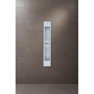 Sunshower Pure XL 2.0 White Infrarood Inbouw - 19.9x123.8x10cm - full body - 1500W - inclusief eindinstallatie - 5 jaar garantie - wit 80074 + installatie/garantie