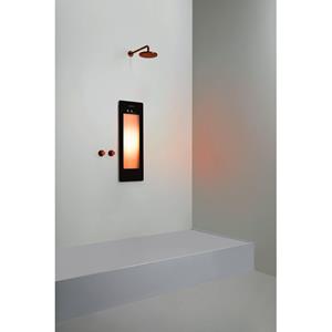Sunshower Round Small One infrarood opbouw incl. installatieset hoek 95x33x25cm inclusief 5 jaar garantie Black S0500-S0102-SML0800-SW769631