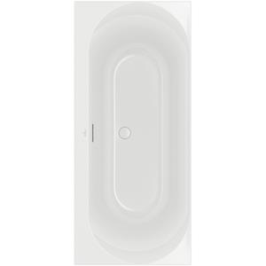 Villeroy & Boch Loop duobad - 180x80cm - rechthoek/binnenbad ovaal - acryl Wit Alpin glans uba180lof2v-01