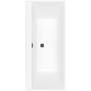 Villeroy & Boch Collaro bad 180x80cm mat zwart - stone white uba180cor2nv-rw