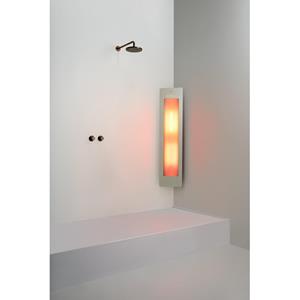 Sunshower Round Medium One infrarood opbouw incl. installatieset hoek 140x33x25cm Sand White M0500-M0106-SML0800