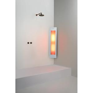 Sunshower Round Medium One infrarood opbouw incl. installatieset hoek 140x33x25cm inclusief 5 jaar garantie White M0500-M0101-SML0800-SW769631