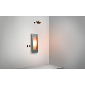 Sunshower Round Small Plus infrarood en UV licht opbouw incl wandbeugel 95x33x12cm inclusief 5 jaar garantie Grey S0600-S0103-SML0700-SW769631