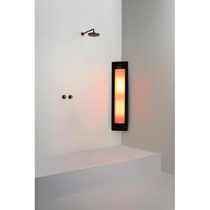 Sunshower Round Medium One infrarood opbouw incl. Installatieset hoek 140x33x25cm inclusief 5 jaar garantie Black M0500-M0102-SML0800-SW769631