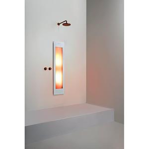 Sunshower Round Medium Plus infrarood + UV licht inbouw 140x33x10cm inclusief 5 jaar garantie White M0600-M0101-SW769631