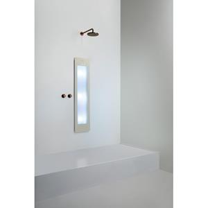 Sunshower Round Medium Plus infrarood + UV licht inbouw 140x33x10cm inclusief 5 jaar garantie Sand White M0600-M0106-SW769631