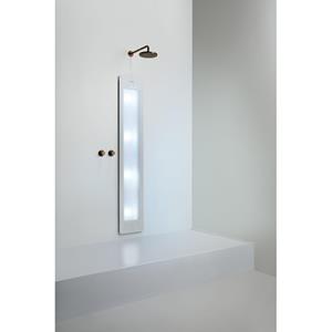 Sunshower Round Plus L infrarood + UV licht inbouw 185x33x10cm full body inclusief 5 jaar garantie White L0600-L0101-SW769631