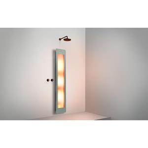 Sunshower Round Plus L infrarood + UV licht opbouw incl. wandbeugel 185x33x12cm full body Organic grey L0600-L0103-SML0700