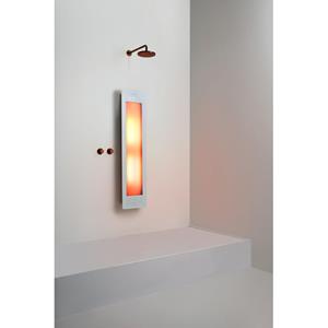 Sunshower Round Plus L infrarood + UV licht opbouw incl. Wandbeugel 185x33x12cm full body inclusief 5 jaar garantie White L0600-L0101-SML0700-SW769631
