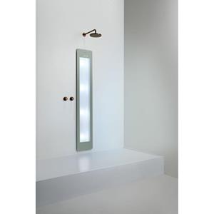 Sunshower Round Plus L infrarood + UV licht inbouw 185x33x10cm full body inclusief 5 jaar garantie Organic Grey L0600-L0103-SW769631