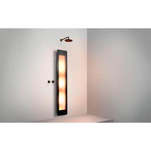 Sunshower Round Plus L infrarood + UV licht opbouw incl. Wandbeugel 185x33x12cm full body inclusief 5 jaar garantie Black L0600-L0102-SML0700-SW769631