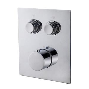 Wiesbaden Caral Klik Pro inbouw thermostatisch douchekraan 2 functies met inbouwdeel chroom SW717346 / SW717345