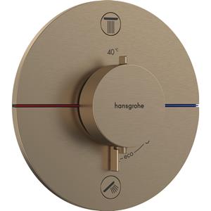Hansgrohe Showerselect Comfort S thermostaat - inbouw - 2 functies - zekerheidscombinatie toepasbaar bad/vul combinatie - brushed bronze 15556140