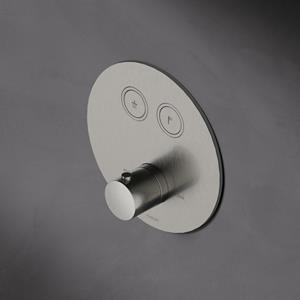 Hotbath Cobber Inbouwthermostaat met 2 pushbuttons rond chroom HBPB009 / PB009EXTCR