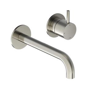 Hotbath Cobber Wastafelkraan inbouw - 18 cm uitloop - geborsteld nikkel CB105EXT18GN HBCB105
