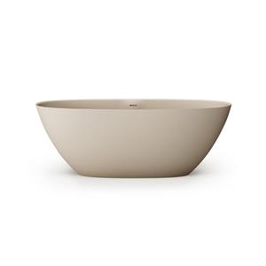 Zeza Element Vrijstaand Bad - 175x76x60cm - solid surface - beige SW1208808