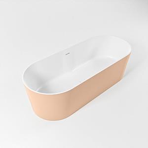 Mondiaz NOBLE Vrijstaand bad - 180x75cm - kleur Rosee / Talc NOBLE180-ROS/TAL