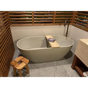 Riho Bilbao vrijstaand bad - 170x80cm - solid surface - mat Pebble Grey (Beige) B118001106