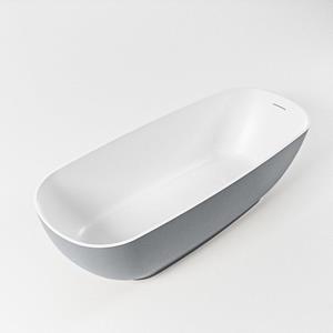 Mondiaz ROCK Vrijstaand bad - 170x70cm - kleur Plata / Talc ROCK170-PLA/TAL
