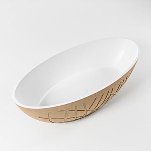 Mondiaz HOLM Vrijstaand bad - 180x85cm - kleur Oro / Talc HOLM180-ORO/TAL