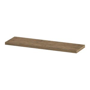 Ink 35d wandplank - 120x35x3.5cm - voorzijde afgekant - tbv nis - MFC Naturel eiken 1258810