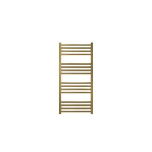 Crosswater MPRO handdoekradiator - 90x43cm - 342watt - geborsteld messing (goud) MP48X93F