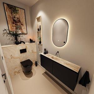 Mondiaz TURE-DLUX 120cm toiletmeubel Urban. EDEN wastafel Frappe positie midden. Zonder kraangat. TUREDX120URBM0FRA