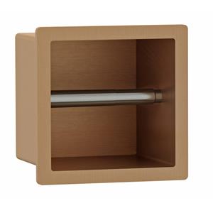 Fortifura Calvi Toiletrolhouder - inbouw - 17.3x17.3x15.3cm - Geborsteld koper PVD (Koper) SW1126061