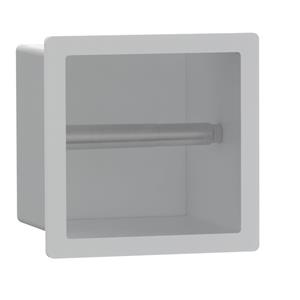 Fortifura Calvi Toiletrolhouder - inbouw - 17.3x17.3x15.3cm - Mat wit SW1126062