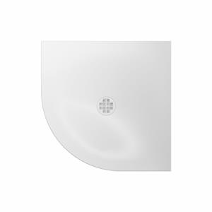 Crosswater Creo Douchebak - 90x90x2.5cm - kwartrond - wit CRQ900X900W