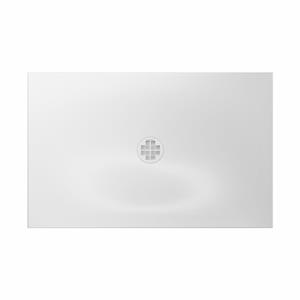 Crosswater Creo douchebak - 110x90x2.5cm - rechthoek - wit CRR900X1100W
