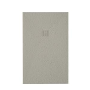 Zeza Grade Douchebak - 180x100cm - antislip - antibacterieel - mineraalmarmer - rechthoek - mat new pearl (beige) 400000000000019854