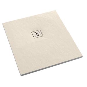 Aco Showerdrain douchevloer - 140x90x3.5cm - lichtgewicht composiet - antislip - mat zand (beige) 913977