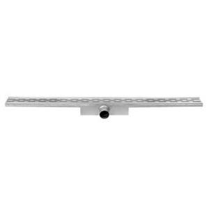 Easy Drain Compact 30 douchegoot RVS met enkele plaat RVS waterslot 30mm 70cm inbouw diepte 63mm met zijuitloop BMCOM70030