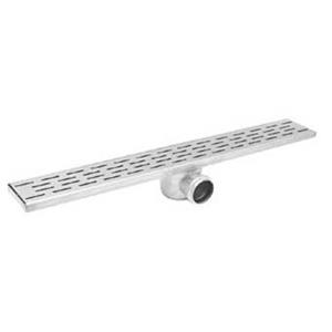 Easy Drain Fixt afvoergoot enkele plaat met sifon 9.8x90cm zijuitloop 50mm RVS EDFT90050