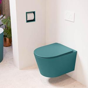 Mondiaz LAVIE wandclosetpack - 36x53cm - diepspoel - rimless - Smag (blauw) - softclose - quick-release - toiletzitting - Smag (blauw) LAVIEsetSmaSma