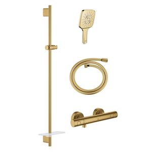 Grohe Grohtherm thermostatische doucheset smartactive vierkant cool sunrise geborsteld sw98748/SW862663/sw472279/sw472323/