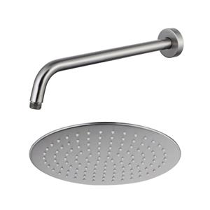 Fortifura Calvi Hoofddouche - 30cm - rond - wandarm 35cm - Geborsteld RVS PVD (RVS) SW1139121/SW720561