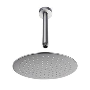 Fortifura Calvi Hoofddouche - 30cm - rond - plafondarm 20cm - Geborsteld RVS PVD (RVS) SW1139121/SW377868
